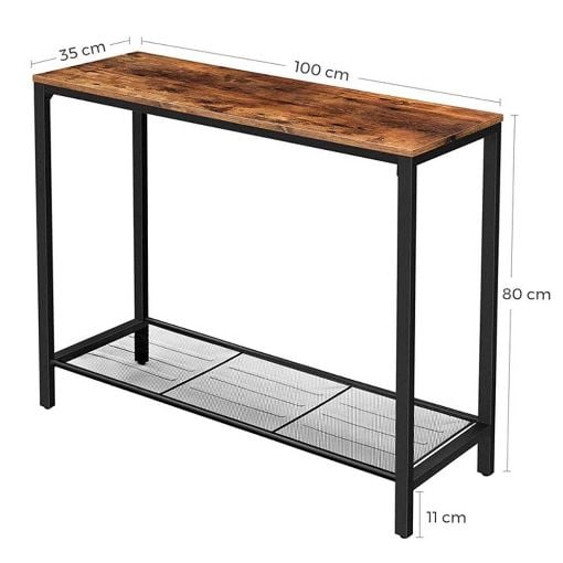 Εικόνα της Vasagle Μεταλλική Κονσόλα 100 x 35 x 80 cm LNT86X