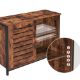 Εικόνα της Vasagle Μεταλλικός Μπουφές 100 x 35 x 70 cm LSC081B01