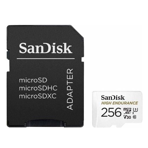 Εικόνα της Κάρτα Μνήμης MicroSDHC Class 10 Sandisk High Endurance 256GB U3 V30 SDSQQNR-256G-GN6IA