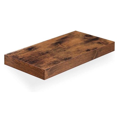 Εικόνα της Vasagle Επιτοίχιο Ξύλινο Ράφι 40 x 20 x 3.8 cm LWS24BX