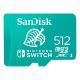 Εικόνα της Κάρτα Μνήμης MicroSDXC Sandisk 512GB for Nintendo Switch SDSQXAO-512G-GNCZN