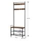 Εικόνα της Vasagle Μεταλλικό Έπιπλο Εισόδου με 3 Ράφια και 9 Κρεμάστρες 70 x 175 x 32 cm HSR41BX