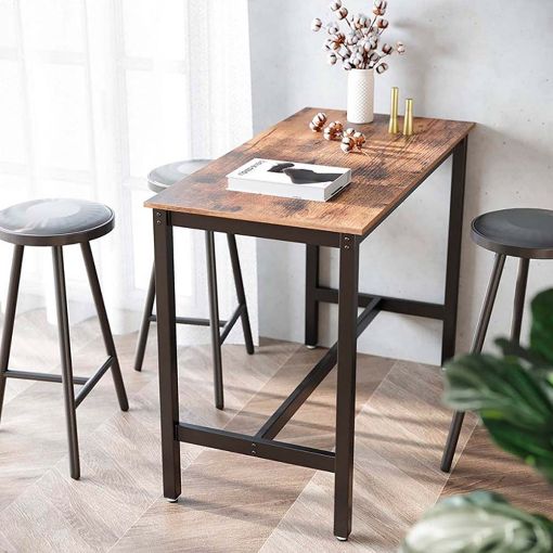 Εικόνα της Vasagle Μεταλλικό Τραπέζι-Bar 120 x 60 x 90 cm LBT91X