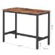 Εικόνα της Vasagle Μεταλλικό Τραπέζι-Bar 120 x 60 x 90 cm LBT91X