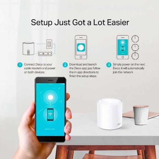 Εικόνα της Access Point Tp-Link Deco X50 AX3000 Whole Home Mesh WiFi 6 System (2-Pack)