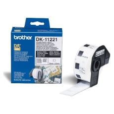 Εικόνα της Αυτοκόλλητες Ετικέτες Brother 23mm x 23mm Black on White DK11221