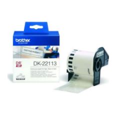 Εικόνα της Αυτοκόλλητες Ετικέτες Brother 62mm Continuous Film Black on Clear DK22113