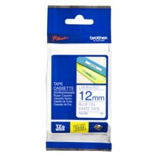 Εικόνα της Ταινία Ετικετογράφου Brother 8m x 12mm Gloss Blue On White TZE-233