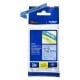 Εικόνα της Ταινία Ετικετογράφου Brother 8m x 12mm Gloss Black On Blue TZE-531