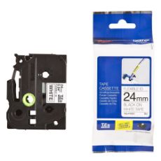 Εικόνα της Ταινία Ετικετογράφου Brother 8m x 24mm Flexi Black on White TZEFX251