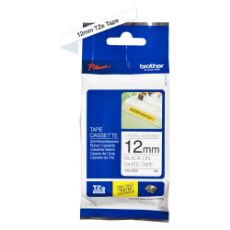 Εικόνα της Ταινία Ετικετογράφου Brother 8m x 12mm Strong Adhesive Black on White TZES231