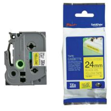 Εικόνα της Ταινία Ετικετογράφου Brother 8m x 24mm Strong Adhesive Black on Yellow TZES651