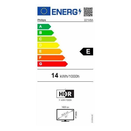 Εικόνα της Οθόνη Philips V-Line 221V8A 21.5'' VA