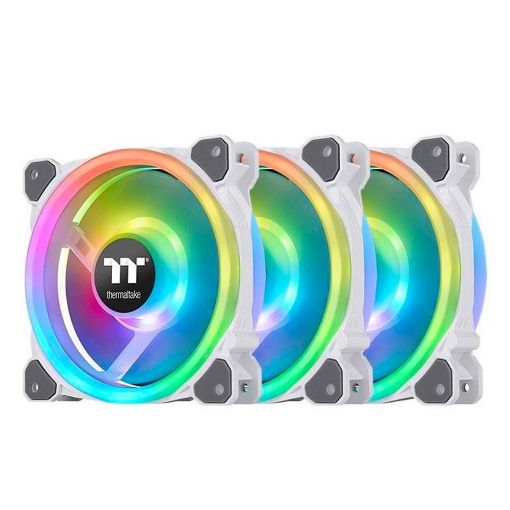 Εικόνα της Case Fan Thermaltake Riing Trio 120mm RGB Premium Edition (3-pack) White CL-F126-PL12SW-A