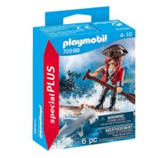 Εικόνα της Playmobil Special Plus - Πειρατής με Σχεδία και Σφυροκέφαλος Καρχαρίας 70598