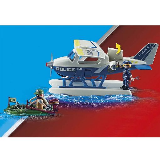 Εικόνα της Playmobil City Action - Καταδίωξη Λαθρέμπορου από Αστυνομικό Υδροπλάνο 70779