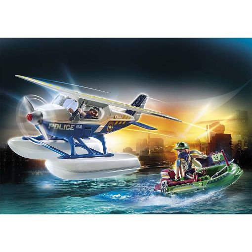 Εικόνα της Playmobil City Action - Καταδίωξη Λαθρέμπορου από Αστυνομικό Υδροπλάνο 70779