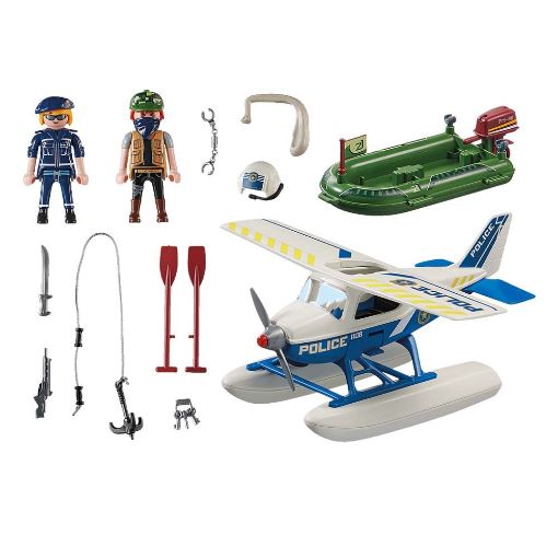 Εικόνα της Playmobil City Action - Καταδίωξη Λαθρέμπορου από Αστυνομικό Υδροπλάνο 70779