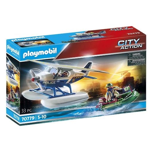Εικόνα της Playmobil City Action - Καταδίωξη Λαθρέμπορου από Αστυνομικό Υδροπλάνο 70779