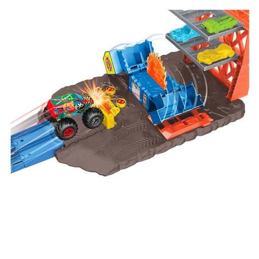Εικόνα της Mattel Hot Wheels Monster Trucks - Σετ Σούπερ Εκρήξεις & Συγκρούσεις HFB12