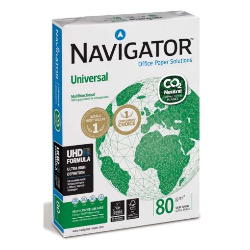 Εικόνα της Επαγγελματικό Χαρτί Εκτύπωσης Navigator CO2 Neutral A4 80gr 500 Φύλλα 330963 (1 Δεσμίδα)