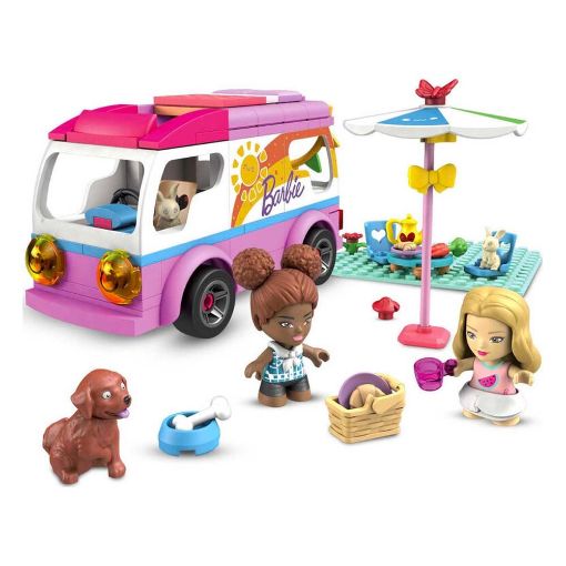Εικόνα της Mega Bloks - Mega Construx Barbie Τροχόσπιτο 130τμχ GWR35