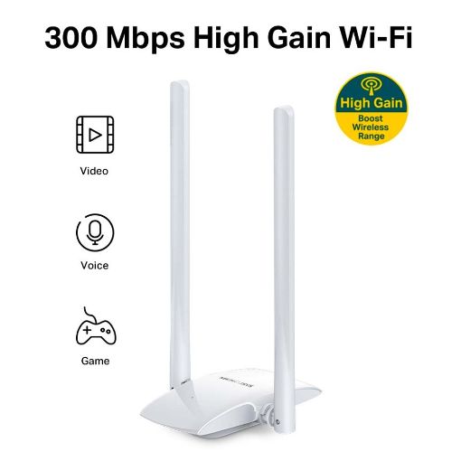 Εικόνα της WiFi USB Adapter Mercusys MW300UH High Gain N300