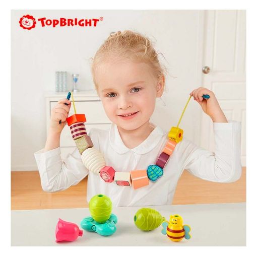 Εικόνα της Top Bright - Τουβλάκια με Σπάγκο, Ζωάκια - Λουλουδάκια 120444