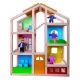 Εικόνα της Tooky Toy - Ξύλινο Κουκλόσπιτο με Ανθρωπάκια & Aξεσουάρ TKB867