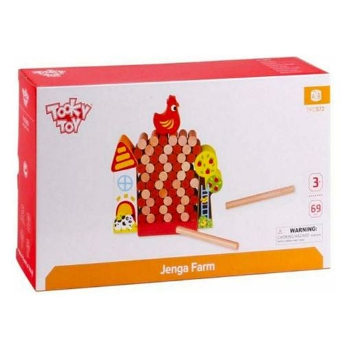 Εικόνα της Tooky Toy - Ξύλινη Φάρμα με Τσάντα Αποθήκευσης TKC572