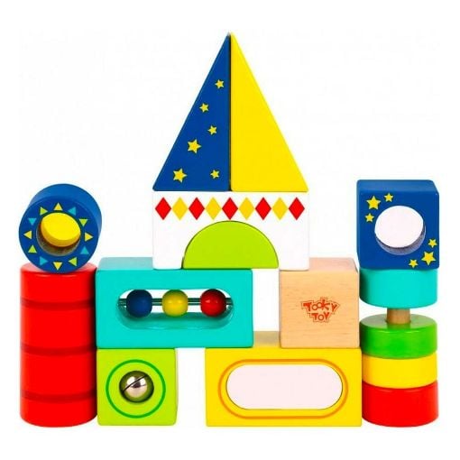 Εικόνα της Tooky Toy - Ξύλινα Τουβλάκια Δραστηριοτήτων TL717