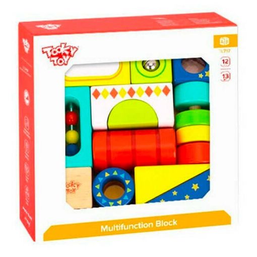 Εικόνα της Tooky Toy - Ξύλινα Τουβλάκια Δραστηριοτήτων TL717