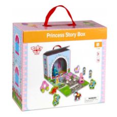 Εικόνα της Tooky Toy - Ξύλινο Σετ Κάστρο Πριγκίπισσας Βαλιτσάκι TY202