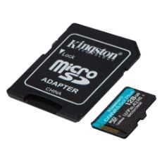Εικόνα της Κάρτα Μνήμης MicroSDXC Class 10 Kingston Canvas Go! Plus 128GB + SD Adapter SDCG3/128GB
