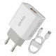Εικόνα της Φορτιστής WK Quick Charger 3.0 18W WP-U57 με Καλώδιο Micro USB