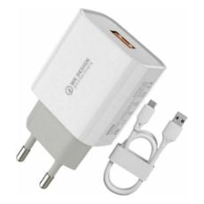 Εικόνα της Φορτιστής WK Quick Charger 3.0 18W WP-U57 με Καλώδιο Lightning