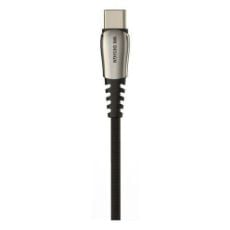 Εικόνα της Καλώδιο WK Braided USB to USB-C 1m Black WDC-089