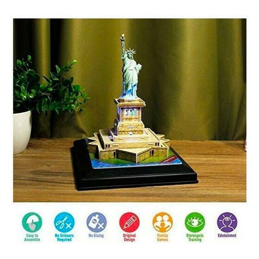 Εικόνα της Cubic Fun - 3D Led Puzzle Statue of Liberty 37pcs L505h