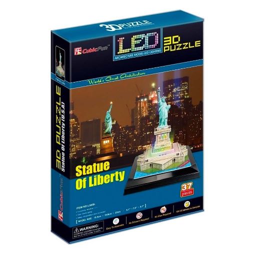 Εικόνα της Cubic Fun - 3D Led Puzzle Statue of Liberty 37pcs L505h