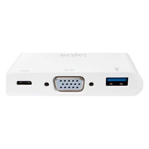 Εικόνα της Logilink USB-C(Male) to USB-A/USB-C/VGA(Female) White UA0260