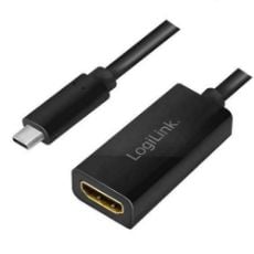 Εικόνα της Adapter Logilink USB-C(Male) to HDMI(Female) Black UA0380