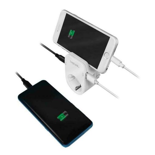 Εικόνα της Εξωτερική Πρίζα Logilink USB-A/USB-C & Holder PA0259