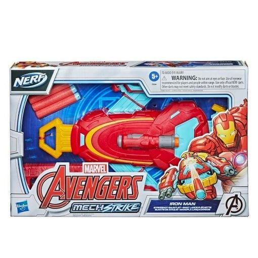 Εικόνα της Hasbro Nerf - Marvel Avengers Mech Strike Iron Man Strikeshot Gauntlet F0266
