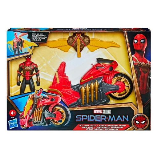 Εικόνα της Hasbro - Marvel Avengers Spiderman Jet Web Cycle Vehicle & Figure F1110
