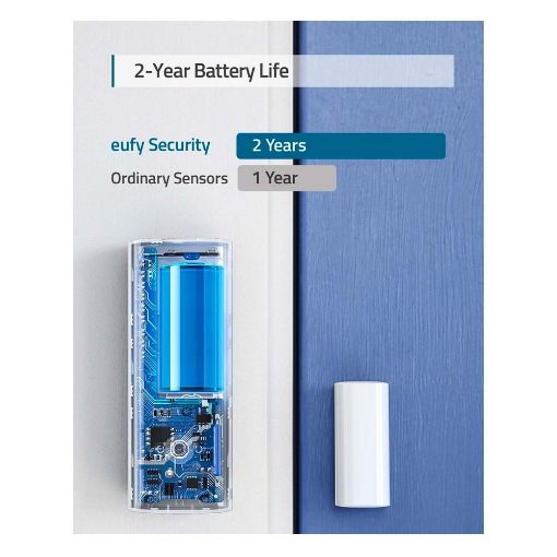 Εικόνα της Anker Eufy Wireless Security Entry Sensor White T89000D4