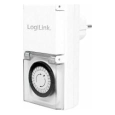 Εικόνα της Εξωτερική Πρίζα Logilink με Μηχανικό Χρονοδιακόπτη White ET0006