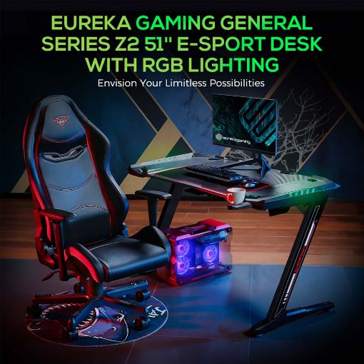 Εικόνα της Gaming Desk Eureka Ergonomic Z2 50" Black ERK-EDK-Z2BK