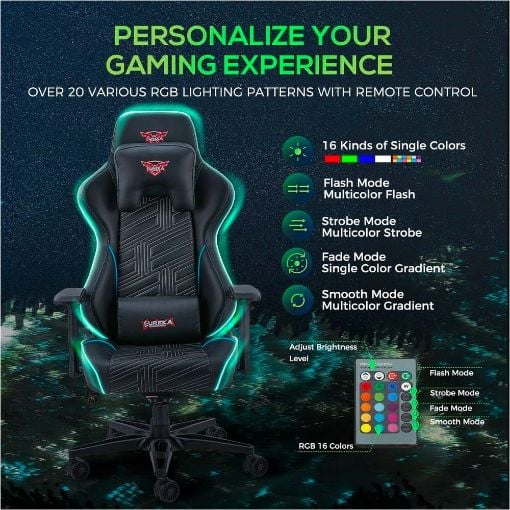 Εικόνα της Gaming Chair Eureka Ergonomic GC-03 Black ERK-YYK-GC-03