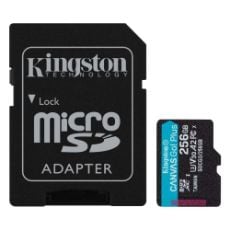Εικόνα της Κάρτα Μνήμης MicroSDXC Class 10 Kingston Canvas Go! Plus 256GB + SD Adapter SDCG3/256GB