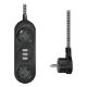 Εικόνα της Πολύπριζο Logilink 2 Θέσεων & 3x USB 1.5m Black LPS262U